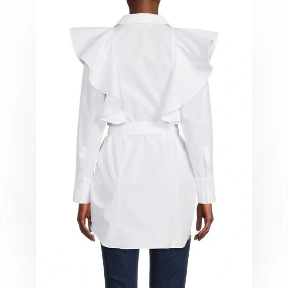 Ted Baker Sarelia Exaggerated Frill Shirt, Ted Size “3” (approx  size 8) - Picture 2 of 15